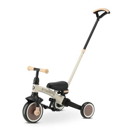 Qplay Stager Tricycle 3-en-1 - Pliable - Noir/Or