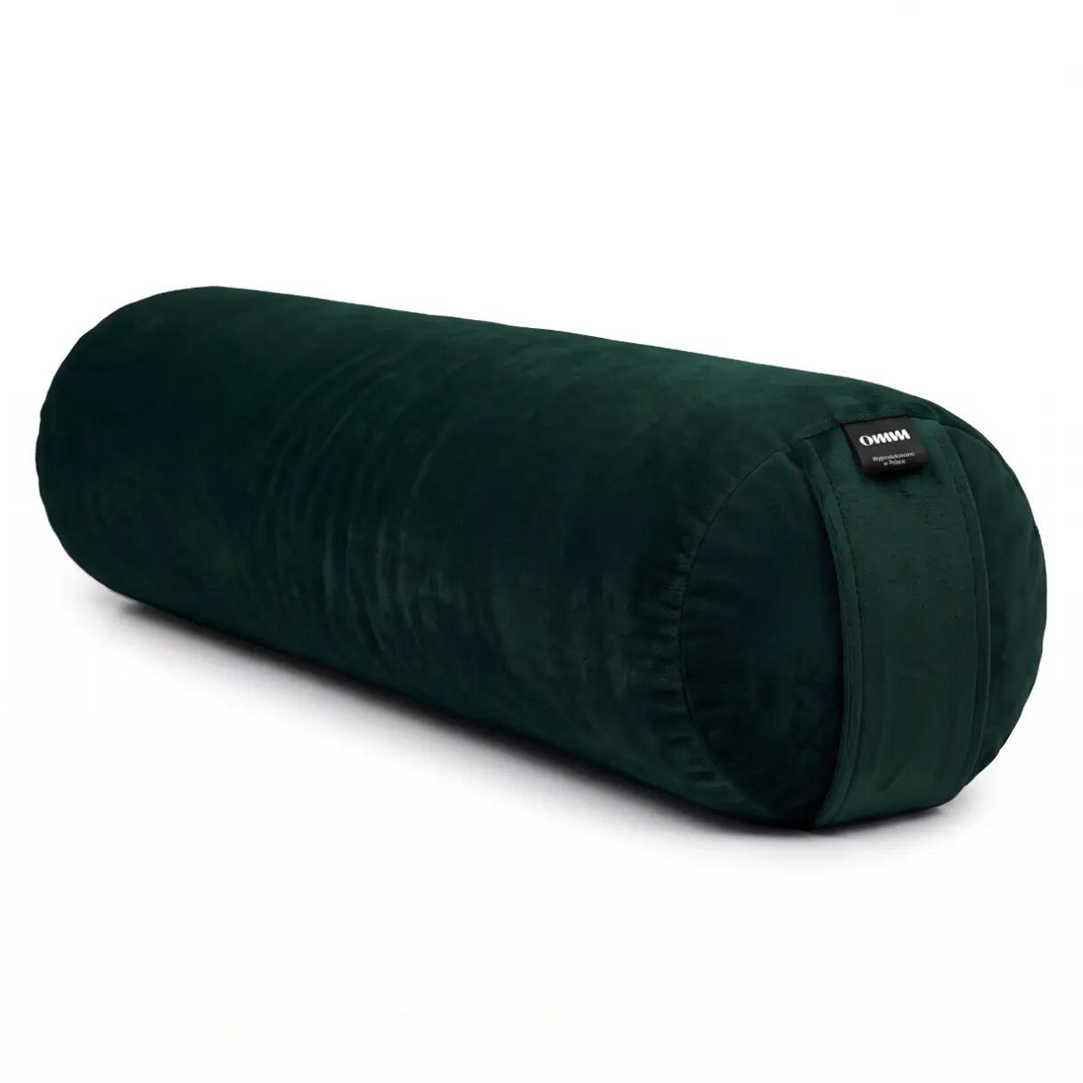 Rolă de yoga Bolster Omm Yoga - Verde Sticlă