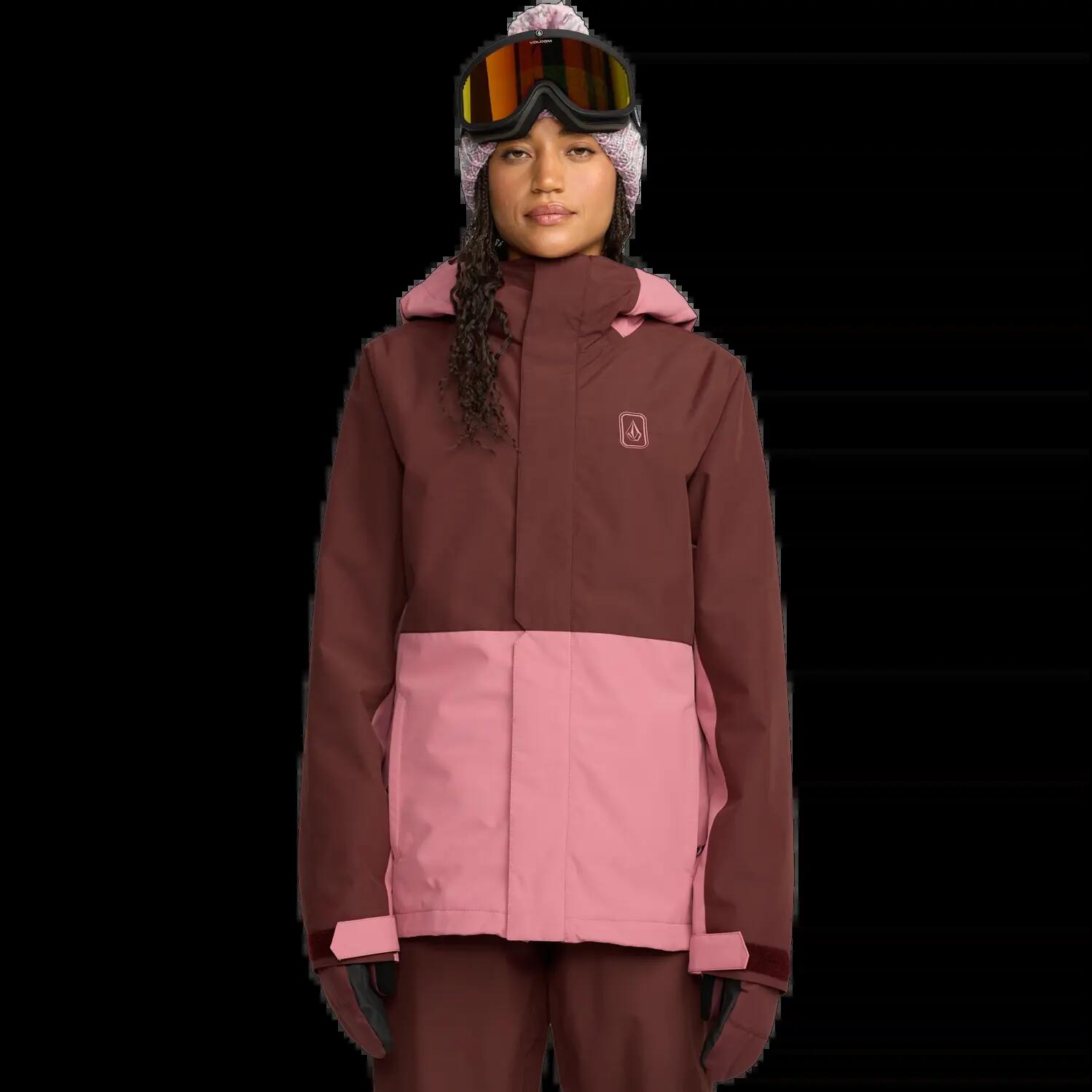Veste de snowboard Volcom Bolt Ins Oxblood 1/2