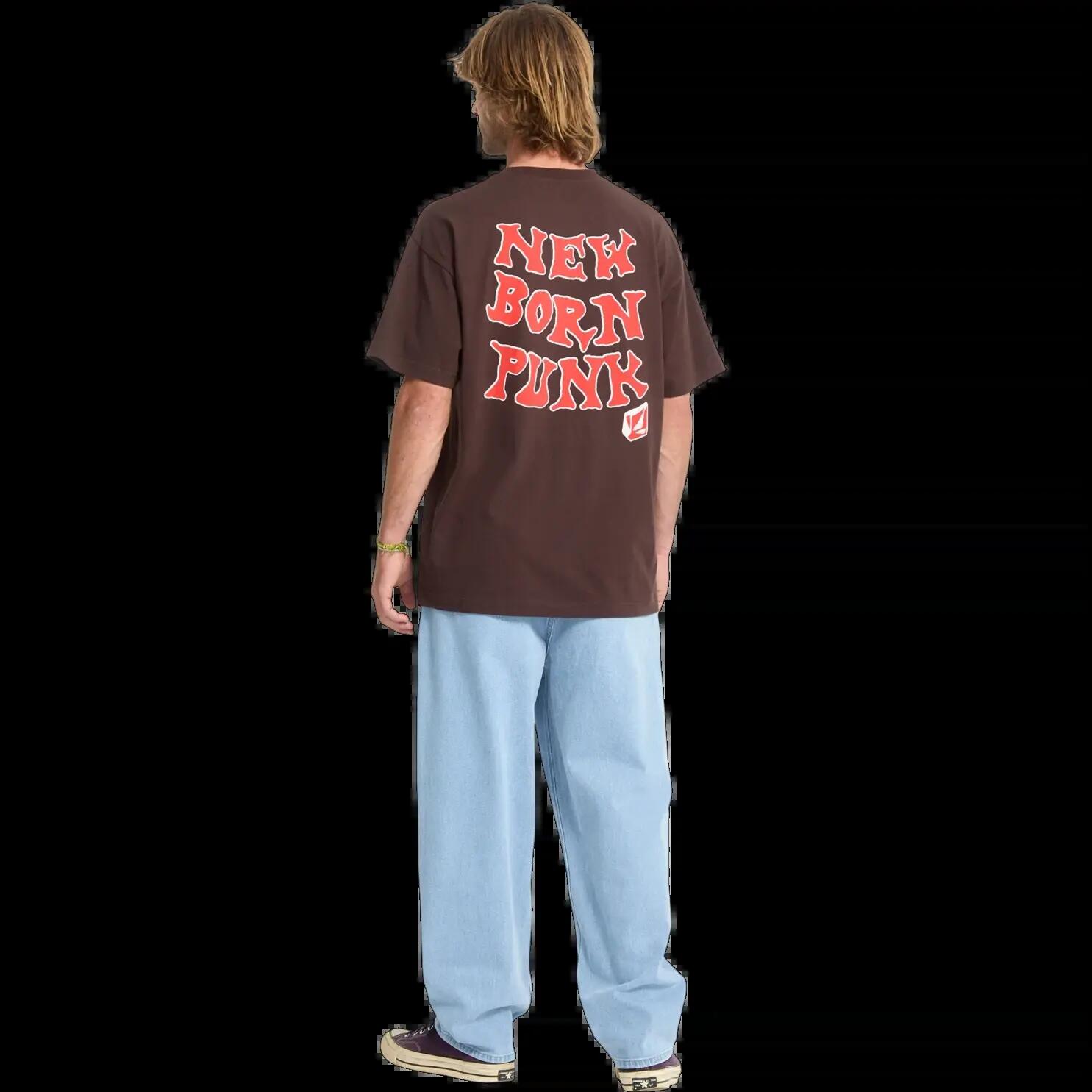 Volcom New Born Maglietta Marrone Cacao 8/8