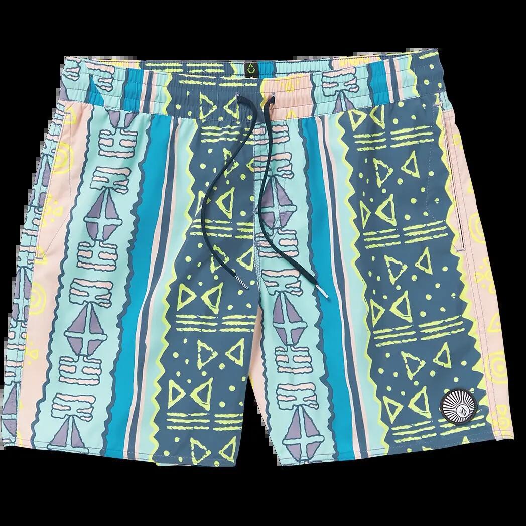 Fato de banho Volcom Lido Print Trunk 17 Azul Creta 2/5