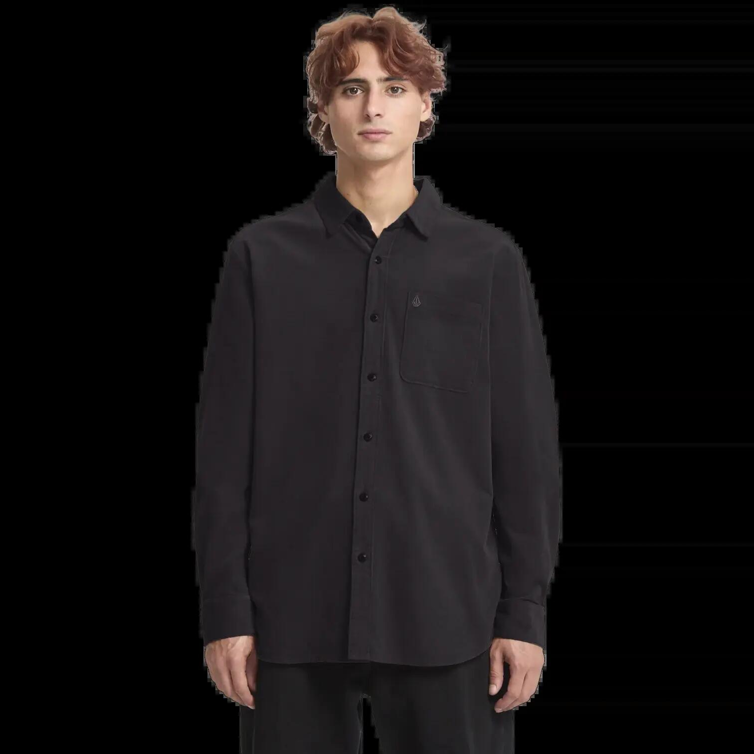 Camisa Volcom Zander Asphalt Black 1/6