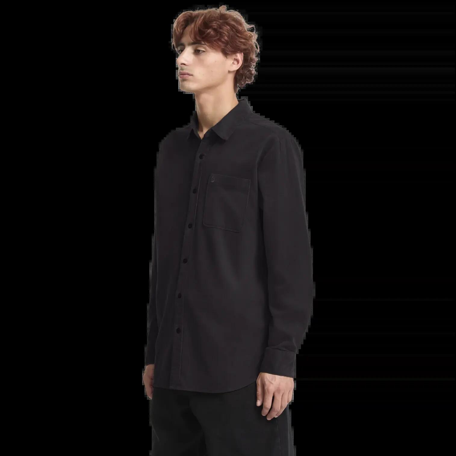 Camisa Volcom Zander Asphalt Black 5/6