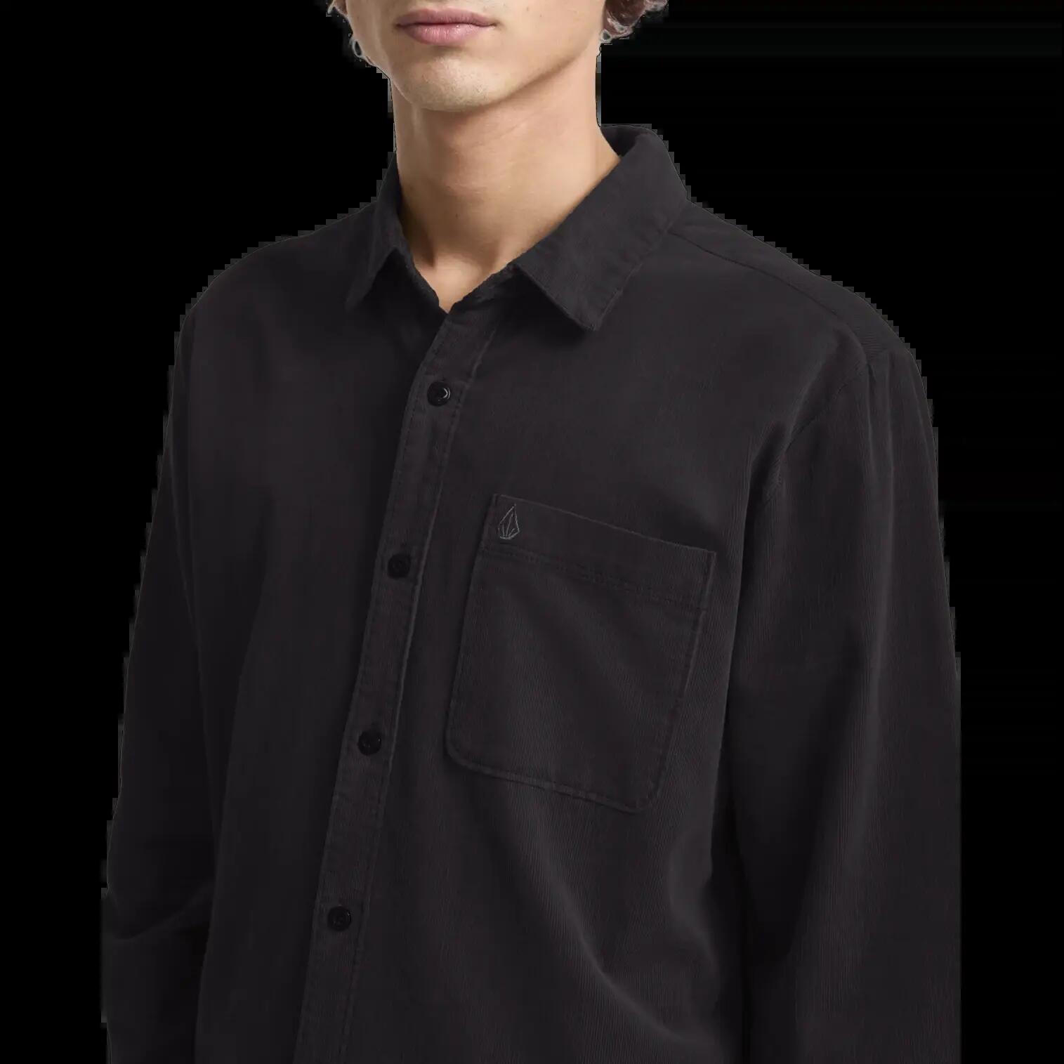 Camisa Volcom Zander Asphalt Black 4/6