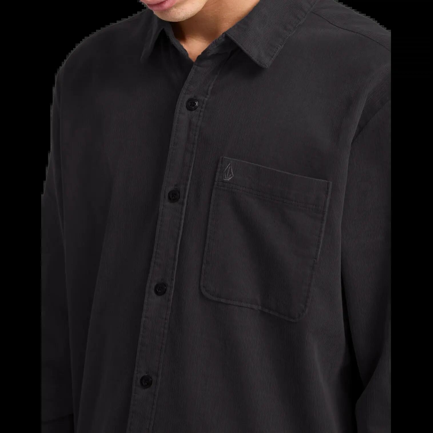 Camisa Volcom Zander Asphalt Black 3/6