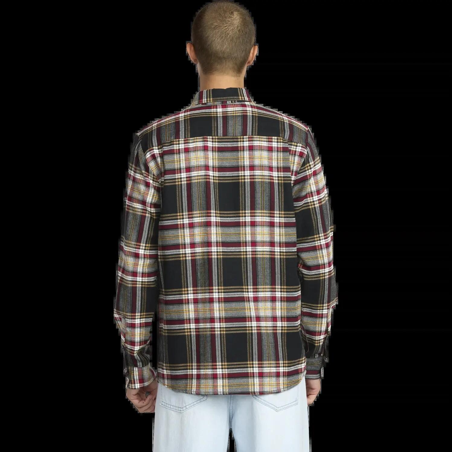 Camisa Volcom Netastone Flannel Shirt Antique Black 1/7