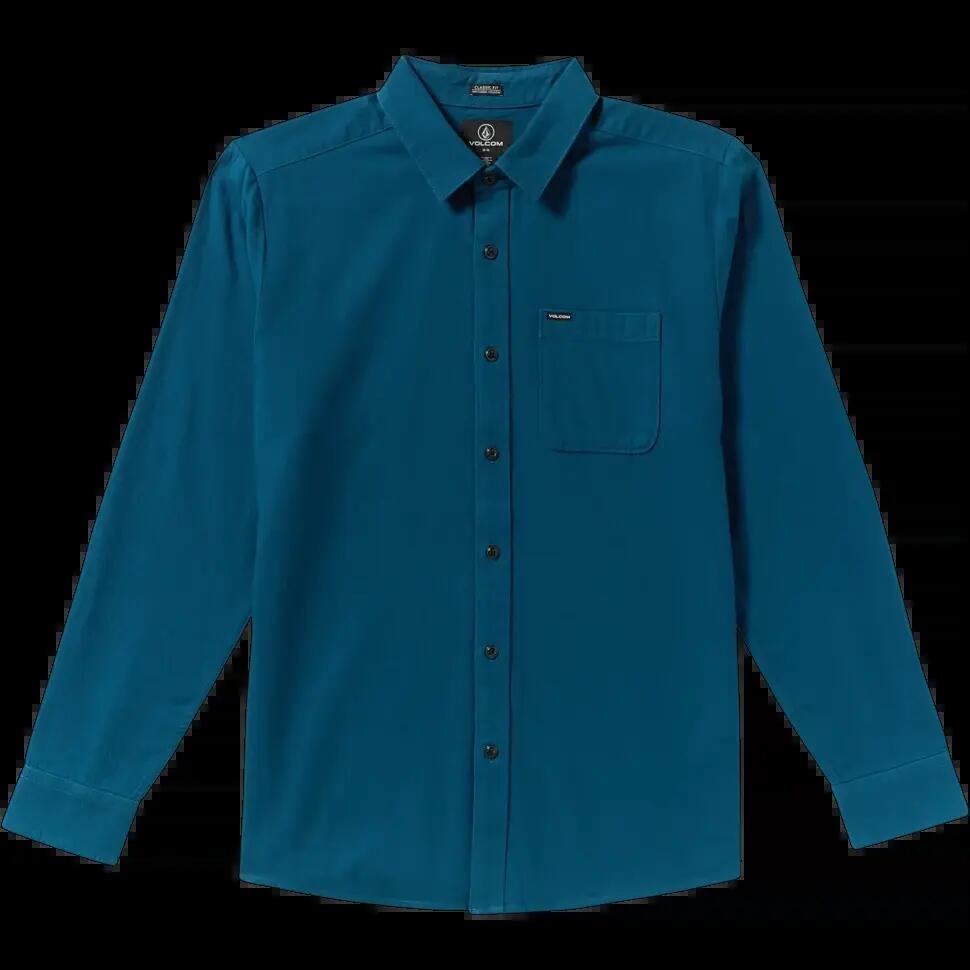 Camisa Volcom Caden Solid Cosmic Blue 4/5