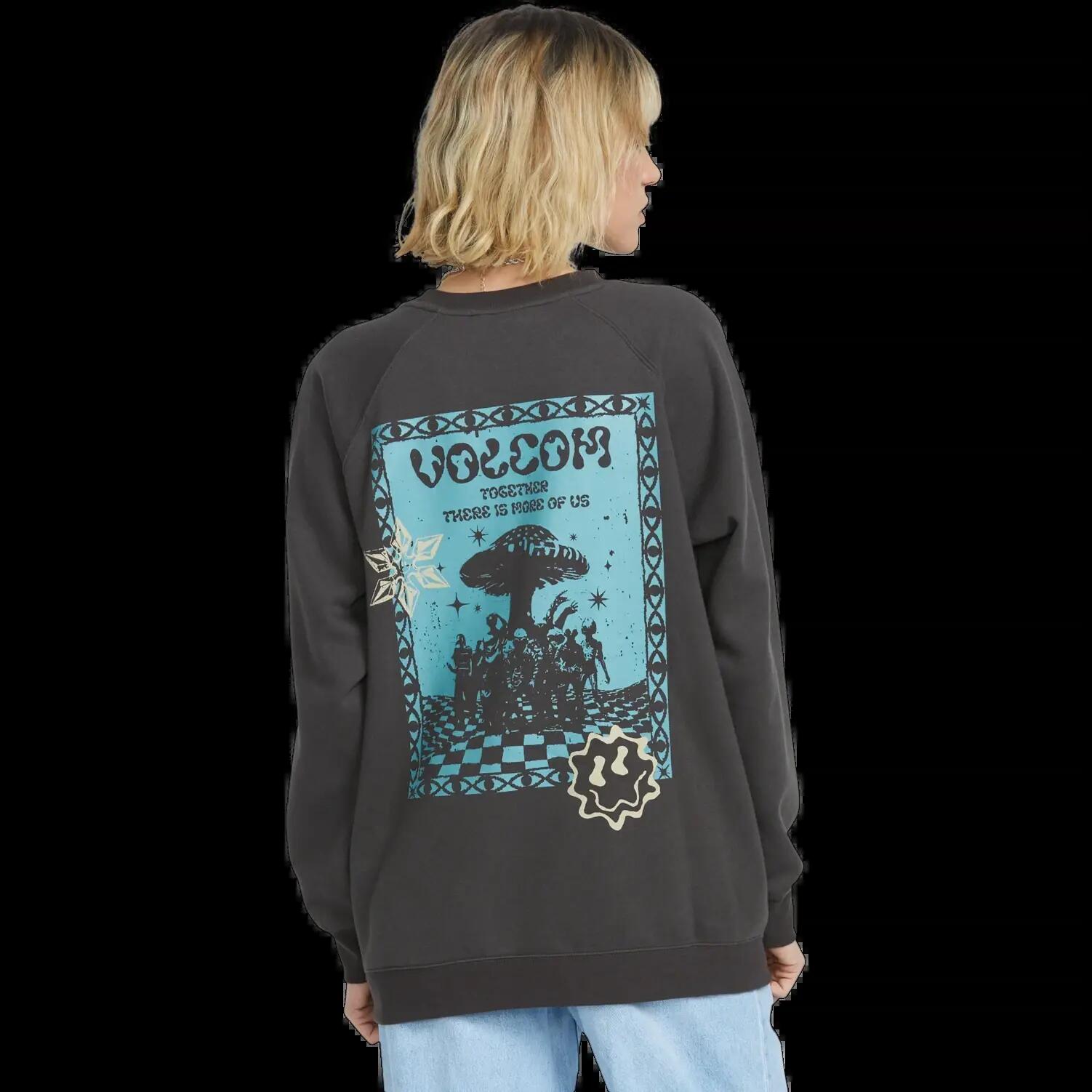 Felpa Volcom FA F Rygalski Vintage Nero 2/2