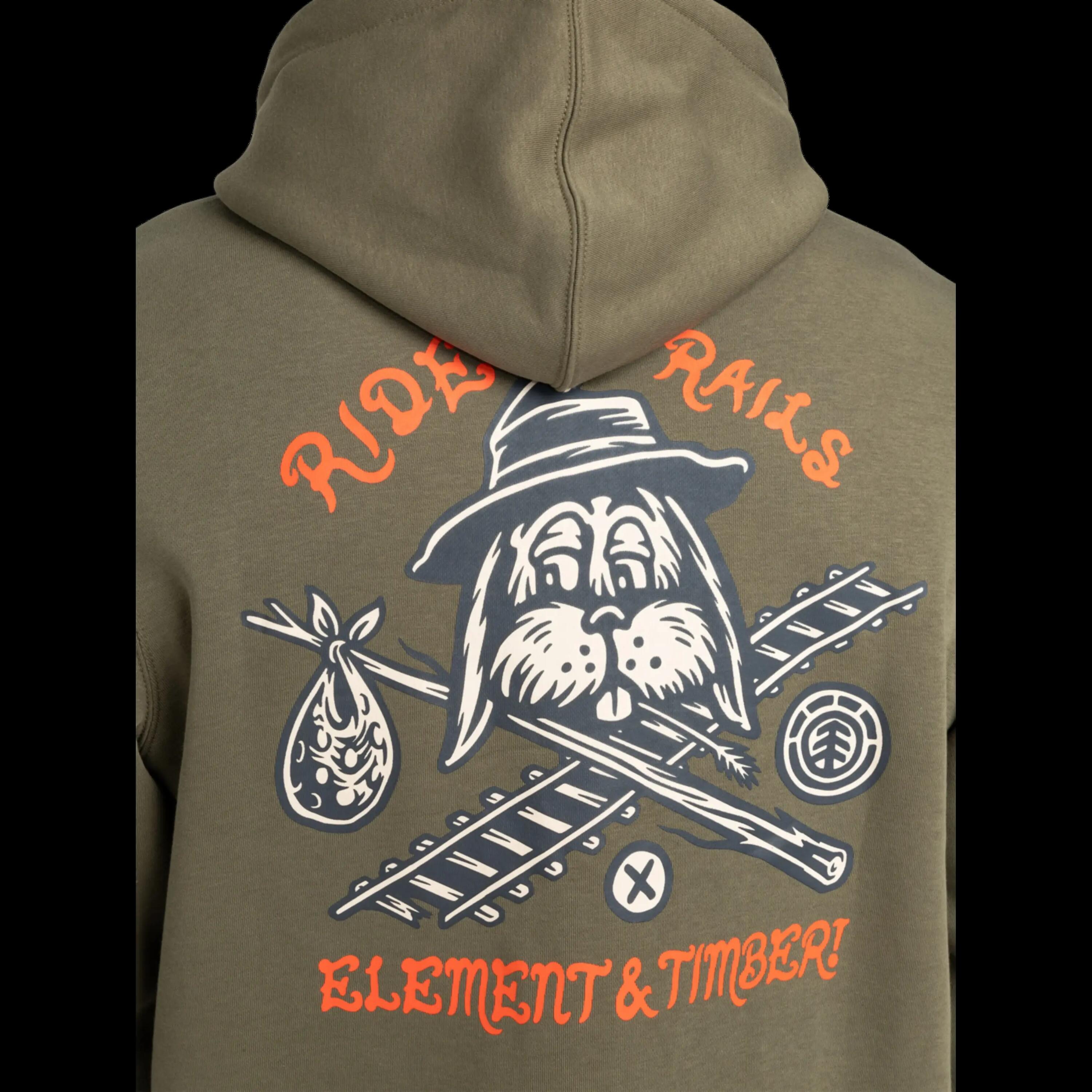Sweatshirt com capuz Element Timber Hobos Po Verde 4/4