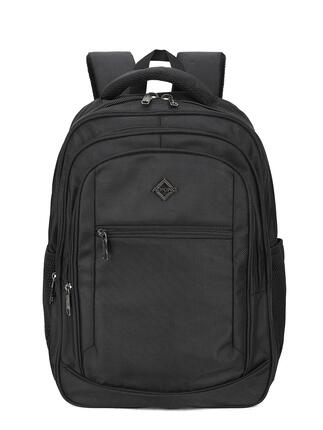 Sac à Dos Aoking Noir Unisexe avec Fermeture Éclair - 33x45x15 cm Multipoches