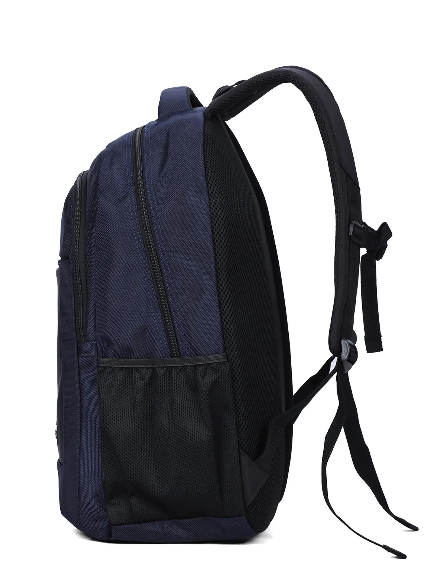Batoh Aoking Černý Modrý Unisex - Polyester Zipový Uzávěr Multifunkční Kapsy 4/6