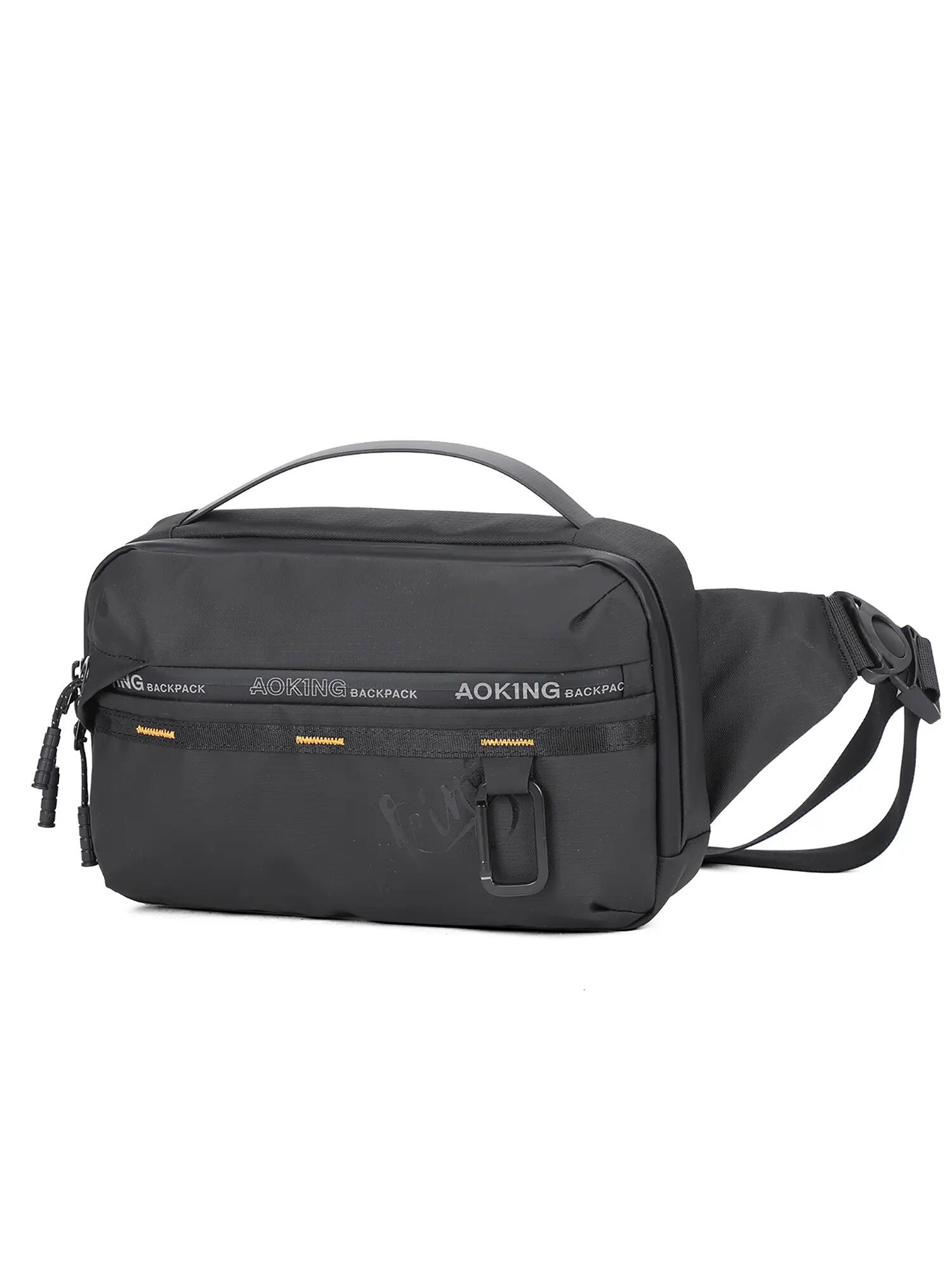 Černý Ledvinka Aoking se Zipem - Nastavitelný Popruh Unisex 5/6