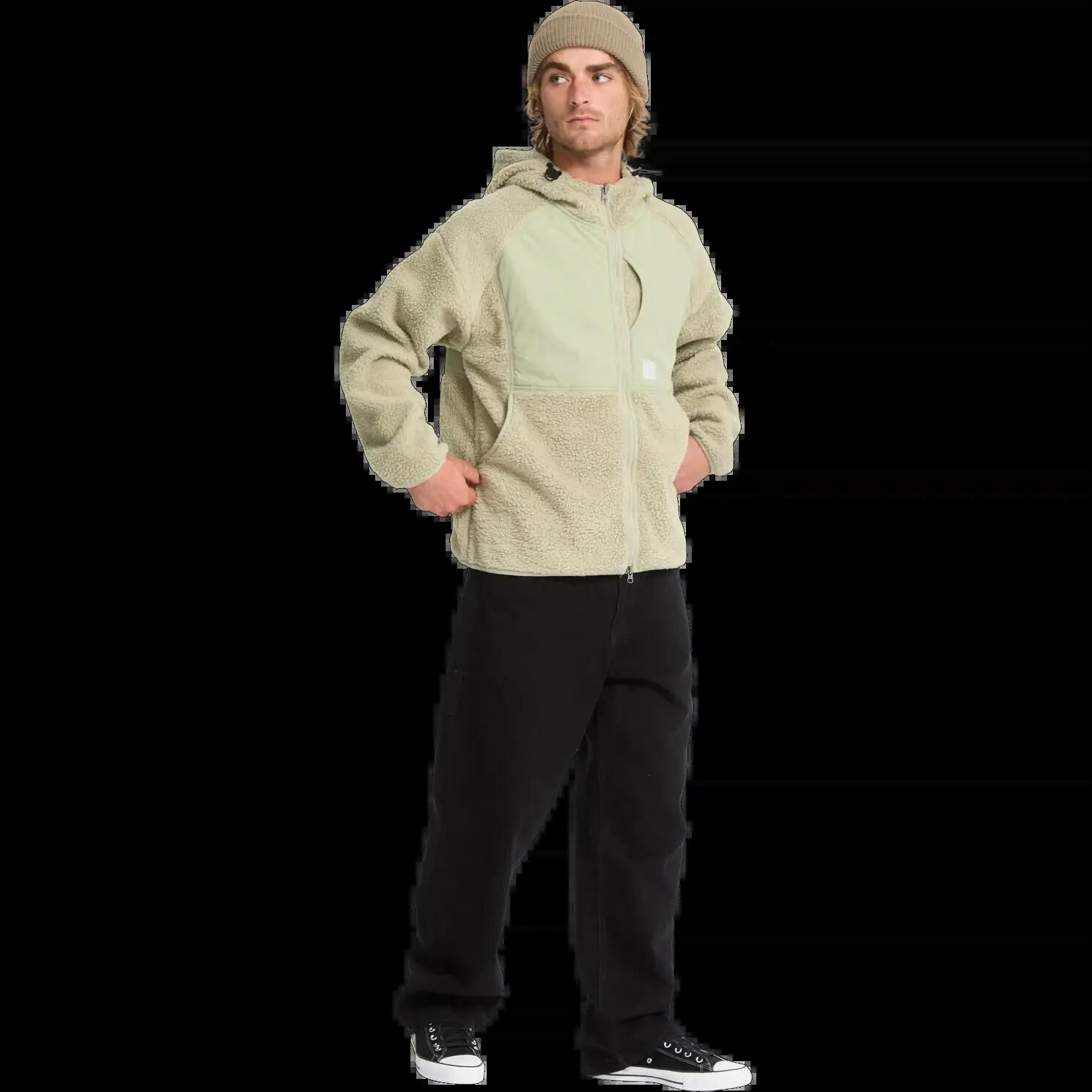 Sweatshirt Volcom Nomaa Sherpa Chá Verde 7/7