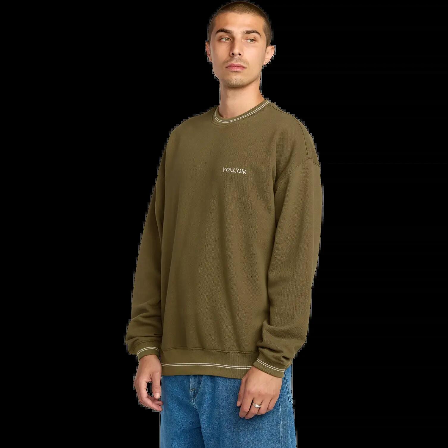 Sweatshirt Volcom K Stone Sage Leaf 3/7