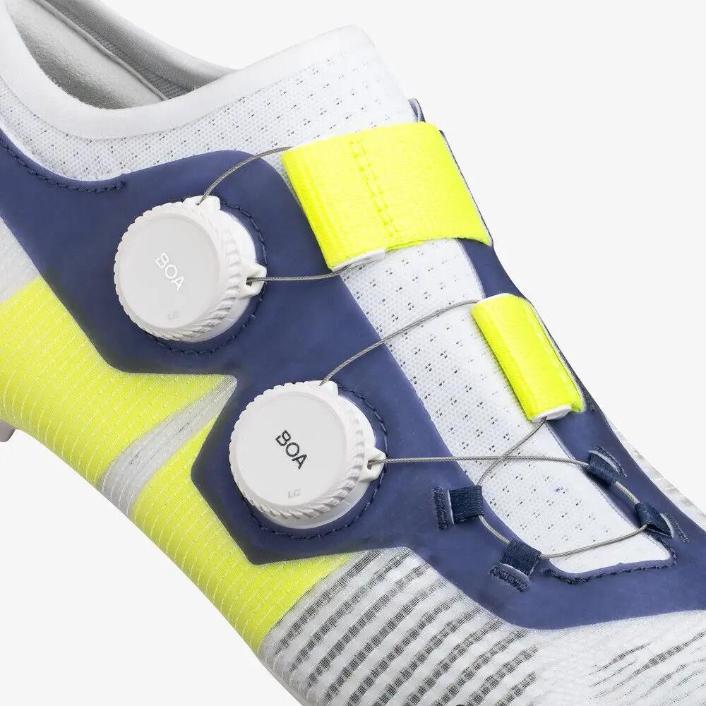 Fizik Vega Carbon Schoenen Wit/Geel Fluo 5/7