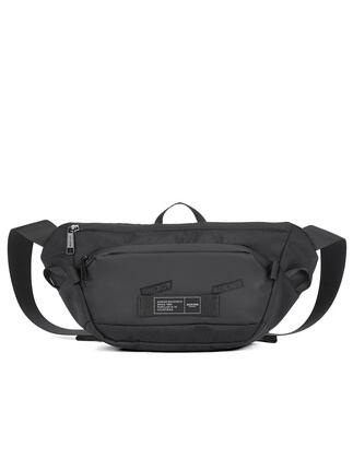 Sac Banane Noir Aoking Unisexe avec Fermeture Éclair - Bandoulière Réglable