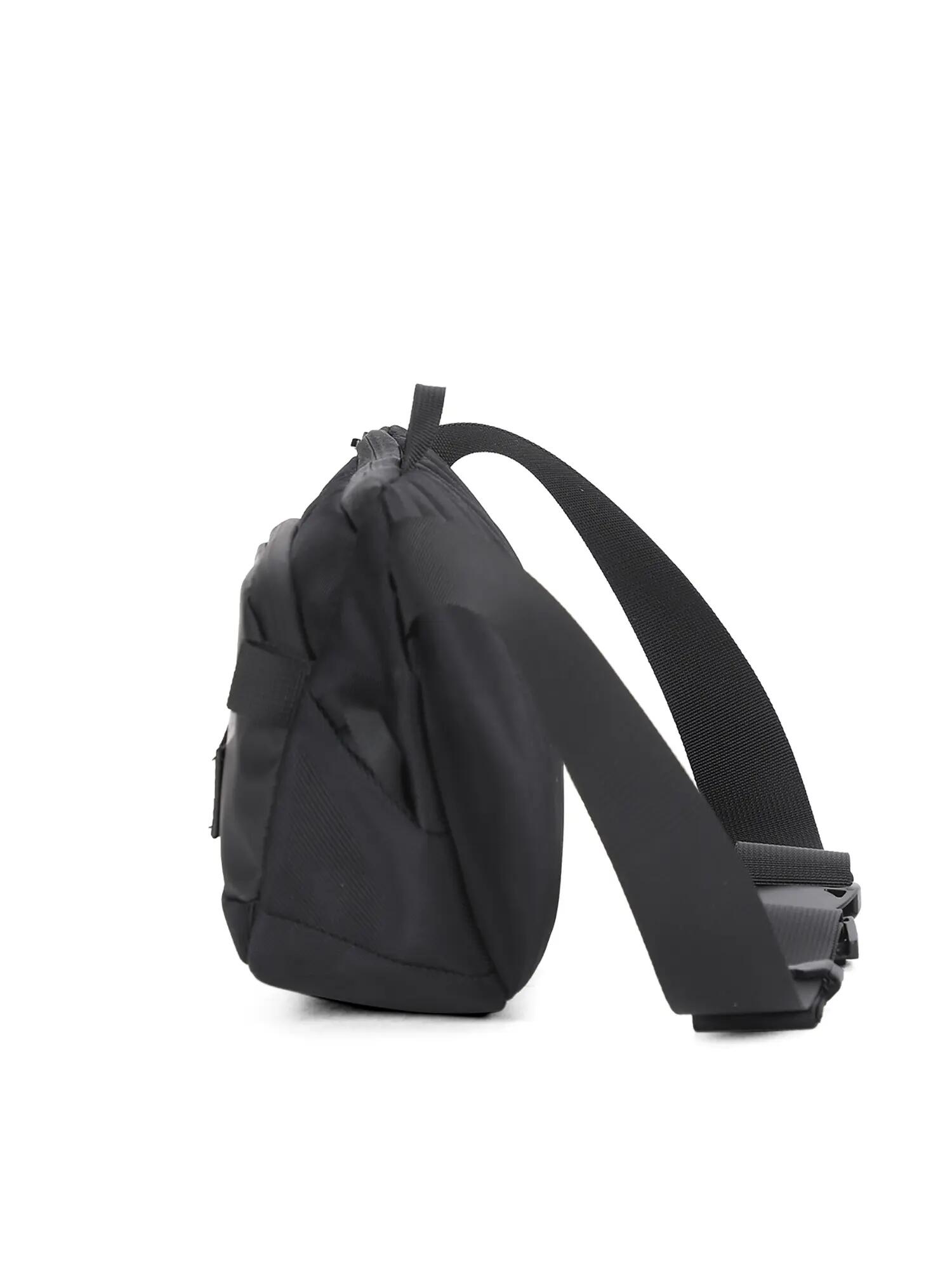 Černý Aoking Ledvinka Unisex se Zipem - Nastavitelný Popruh 35x17 cm 3/6