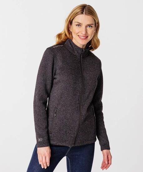 Veste polaire chaude fine et légère col montant Femme-thermique Thermolactyl