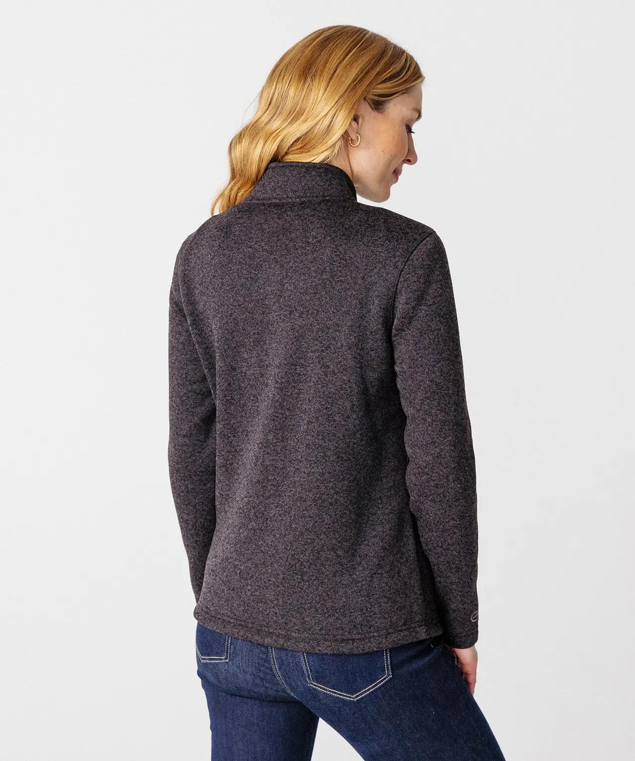 Veste polaire chaude fine et légère col montant Femme-thermique Thermolactyl 3/4