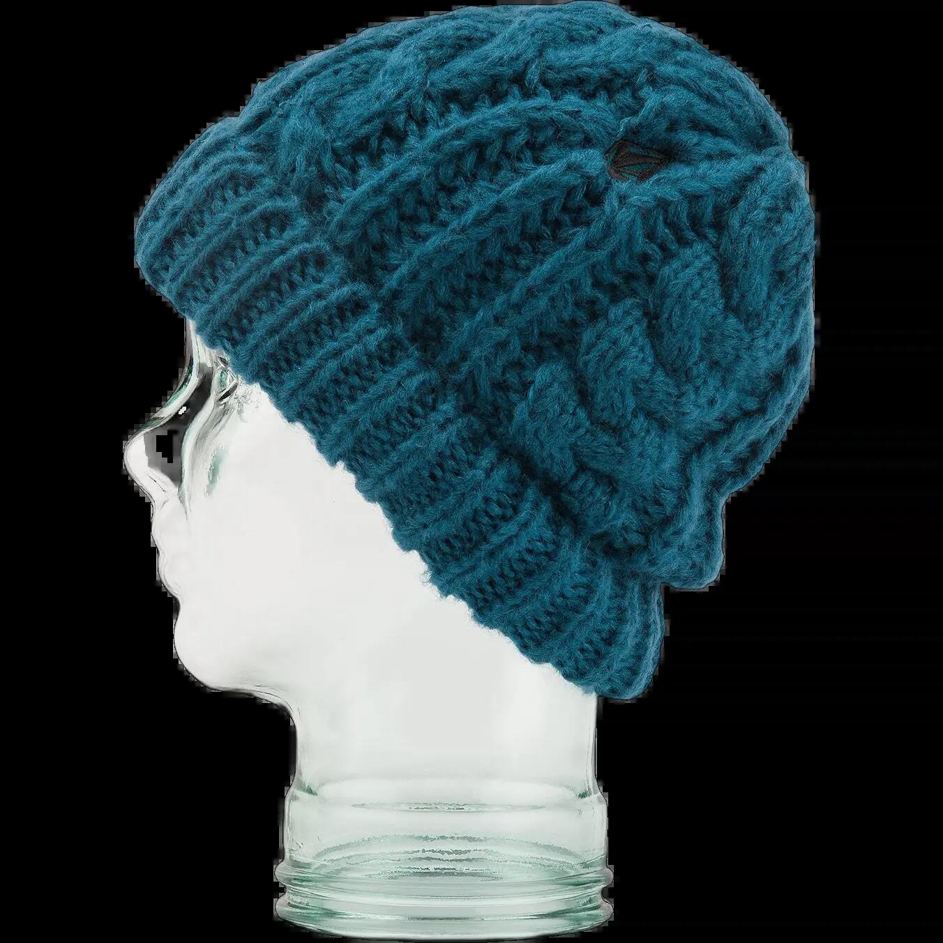 Berretto Volcom Cable Hand Knit Beanie Slate Blue 2/2