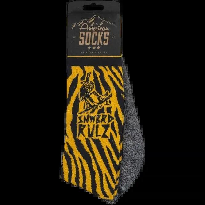 American Socks Snowboard Rules Giallo 2/7