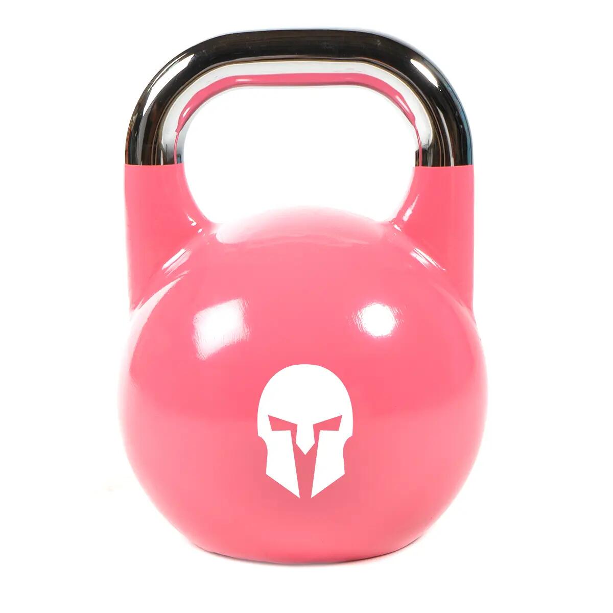 Cast-iron competition kettlebell with painted GladiatorFit logo 2/2