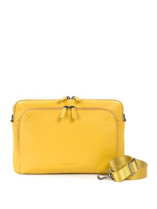 Sac à bandoulière unisexe cuir véritable avec fermeture éclair - Gris