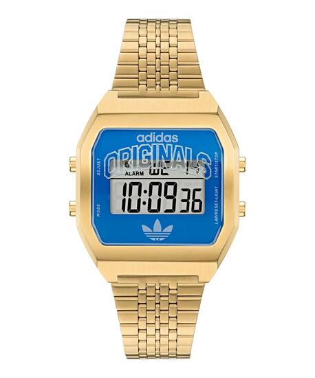 Adidas Originals Digitaal Horloge Goudkleurig/Blauw AOST26523