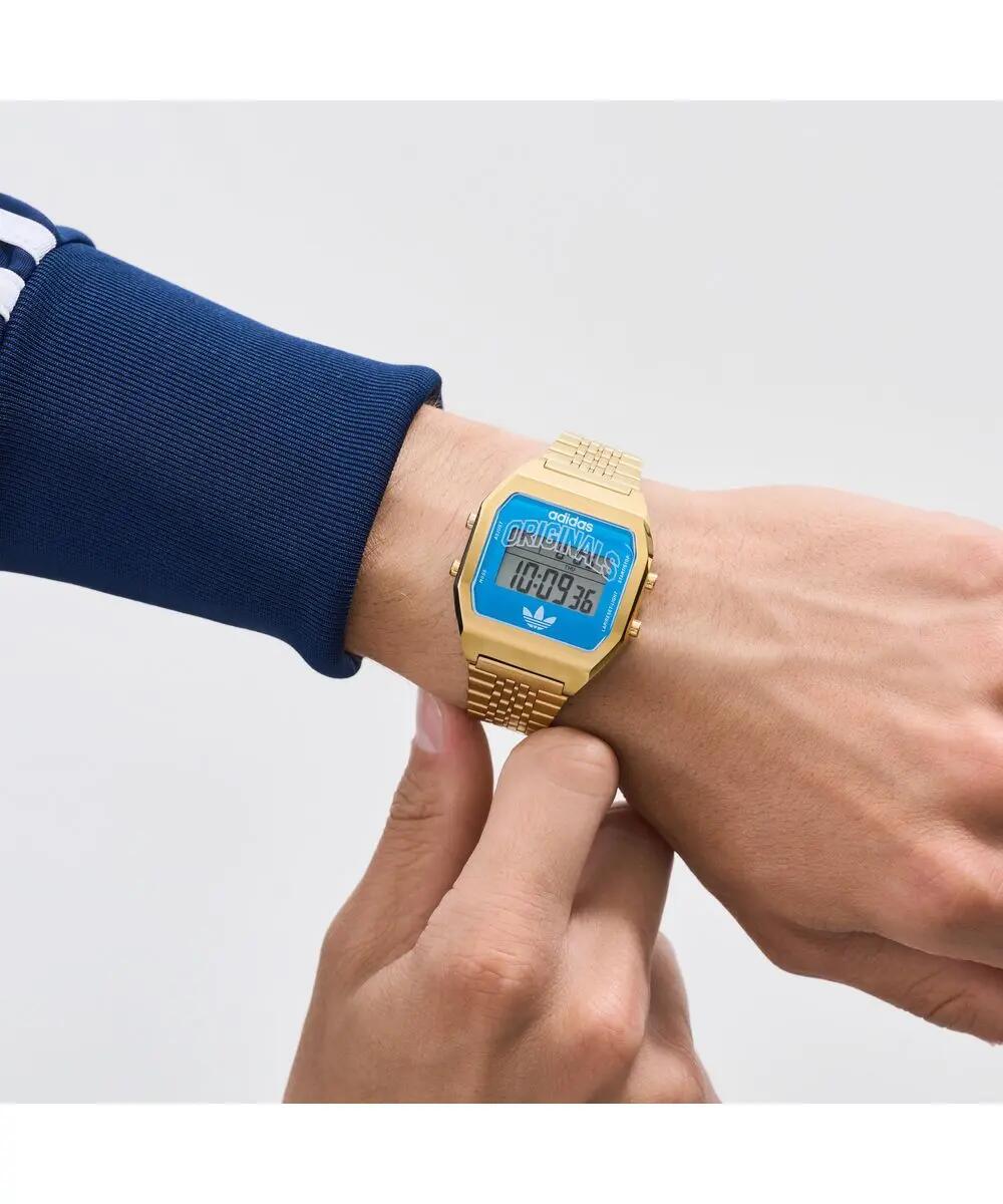 Adidas Originals Digitaal  Horloge Goudkleurig/Blauw AOST26523 5/6