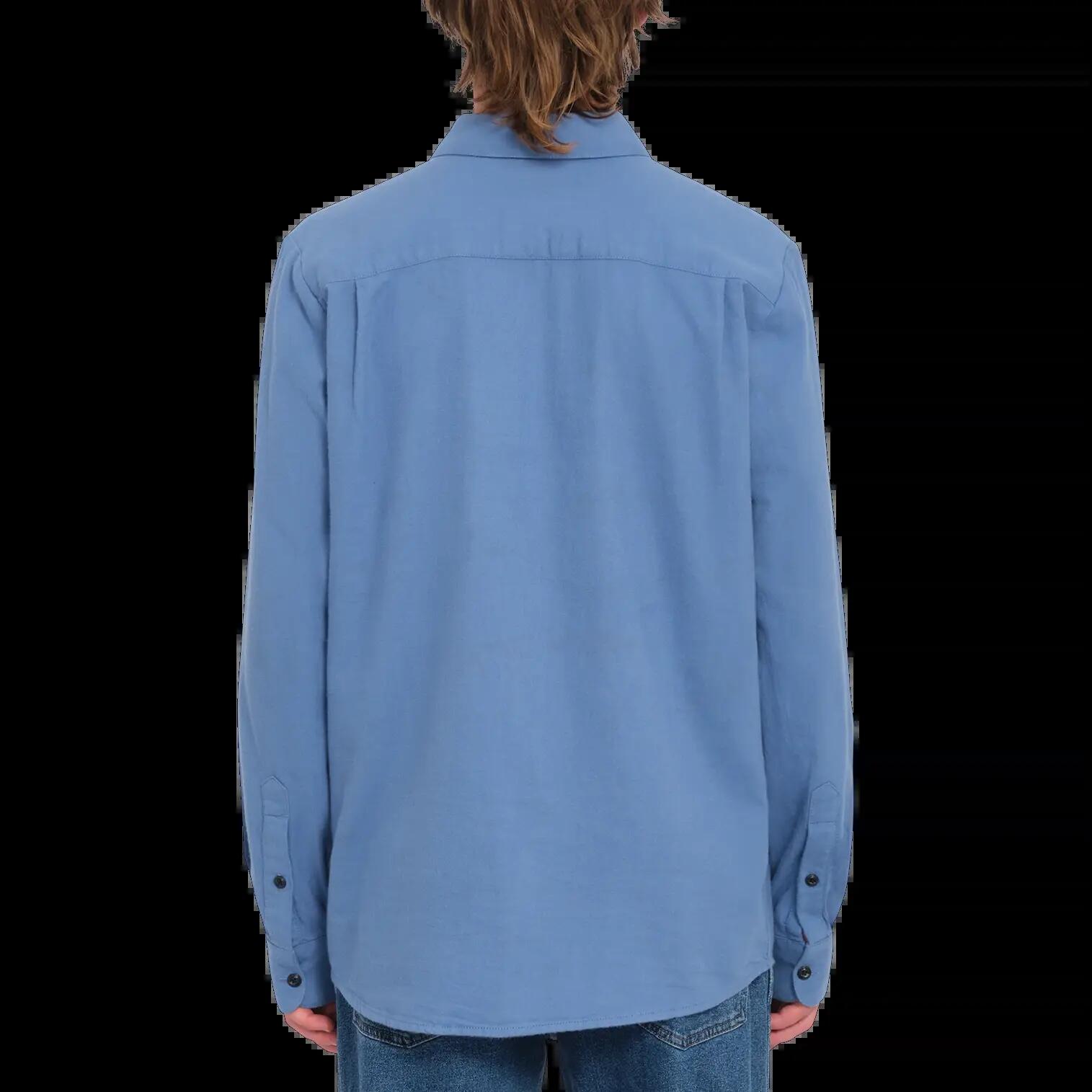 Camisa Volcom Caden Solid Blueberry 2/2