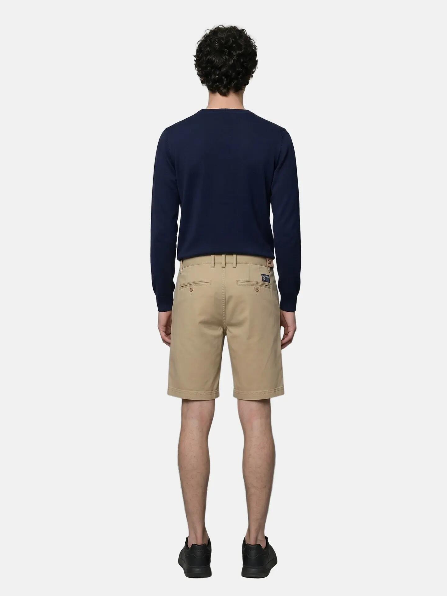 Shorts U.S. Polo Assn. Hombre Algodón Elastano Beige 4/6