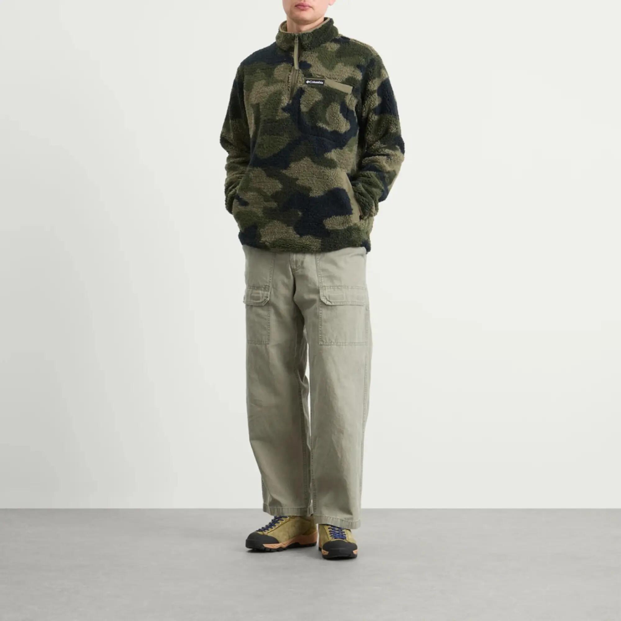 Pánská fleecová mikina Columbia Rugged Ridge Sherpa ½ Zip 2135471 zelená 5/5