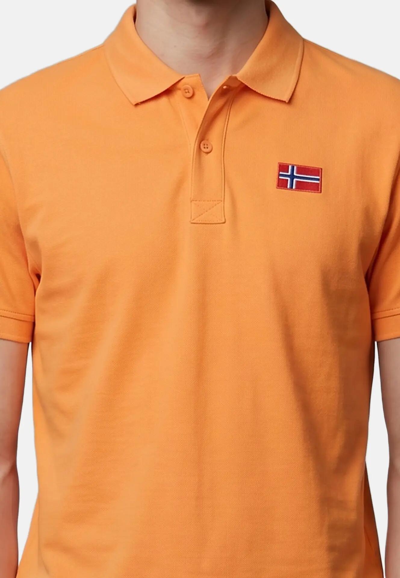 Napapijri Arvid heren polo oranje 100% katoen 5/6