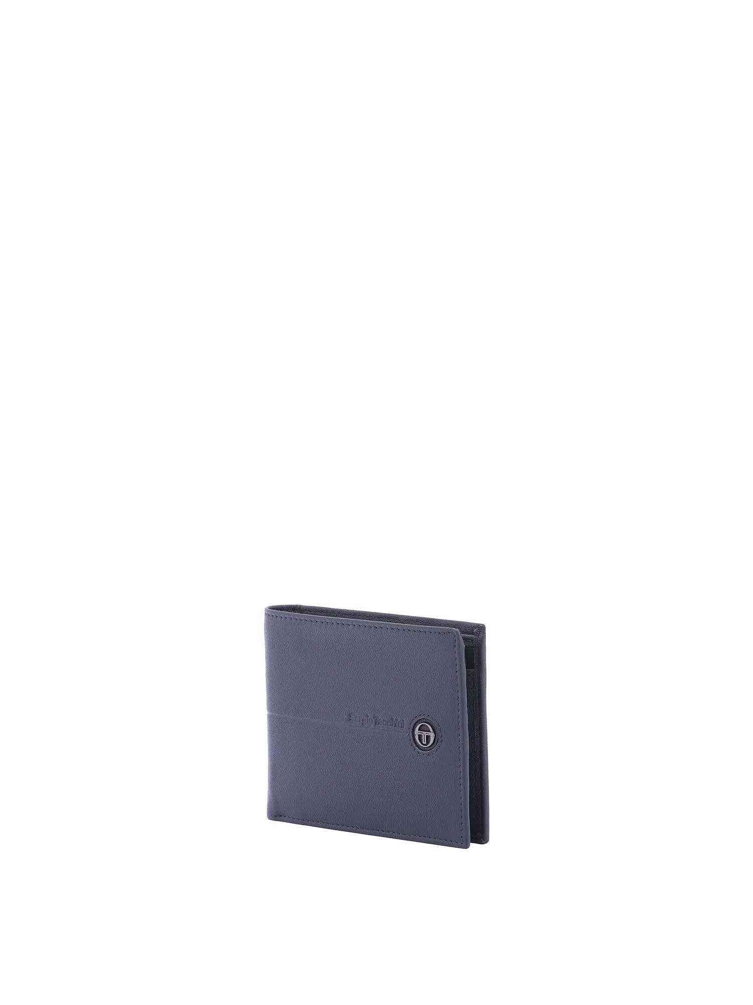 Portefeuille homme Sergio Tacchini cuir véritable noir bleu 2/6