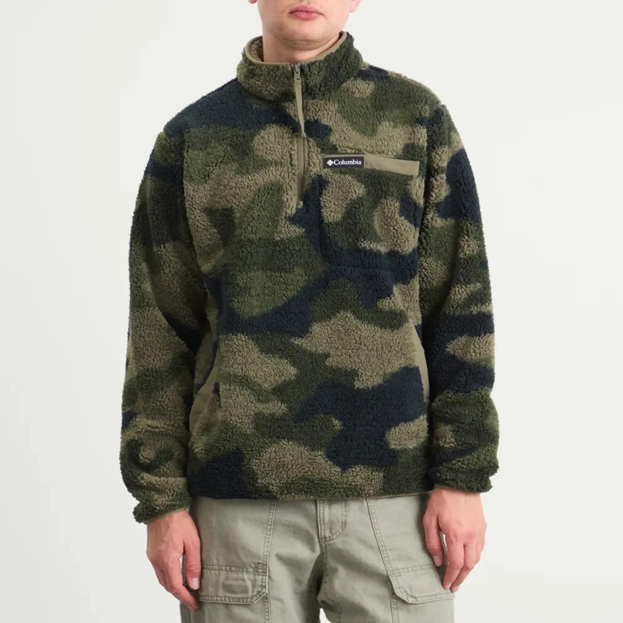Pánská fleecová mikina Columbia Rugged Ridge Sherpa ½ Zip 2135471 zelená 2/5