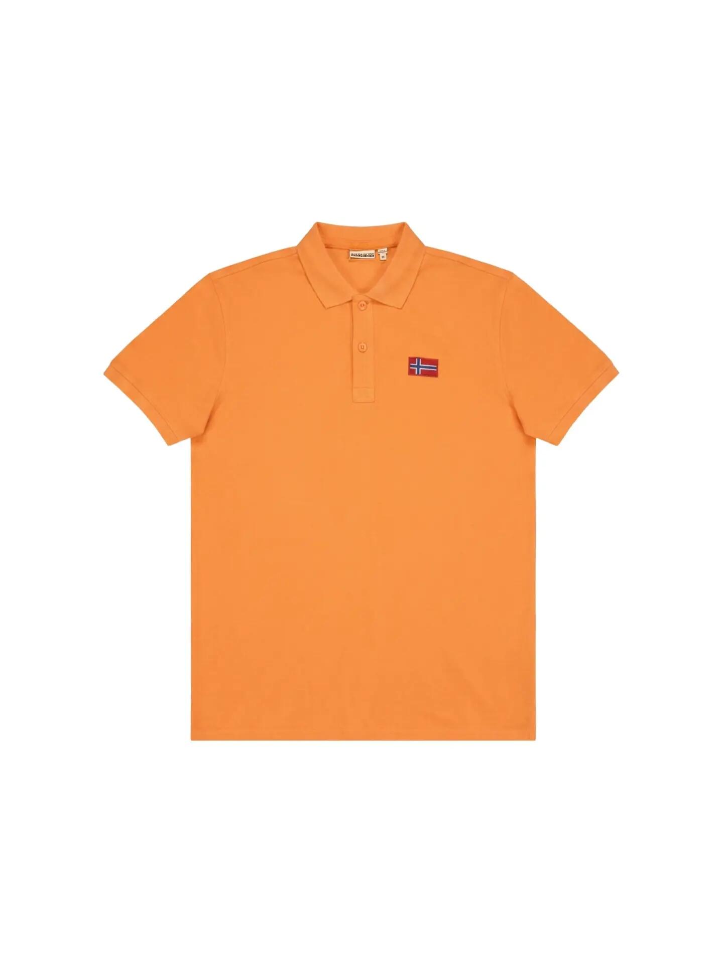 Napapijri Arvid heren polo oranje 100% katoen 6/6