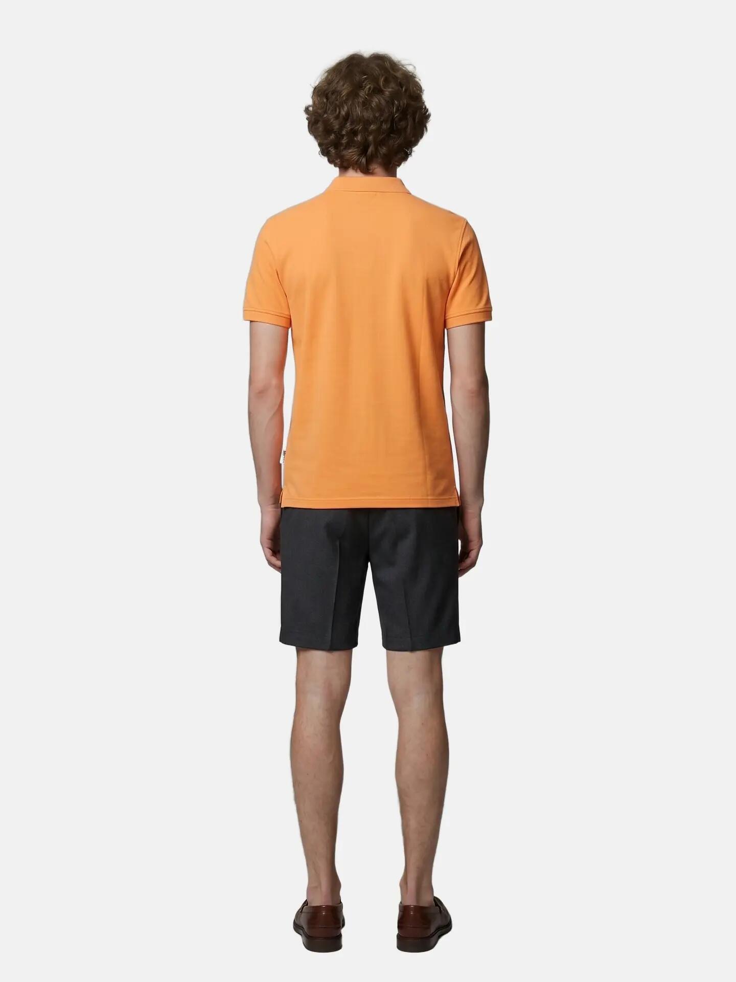 Napapijri Arvid heren polo oranje 100% katoen 4/6