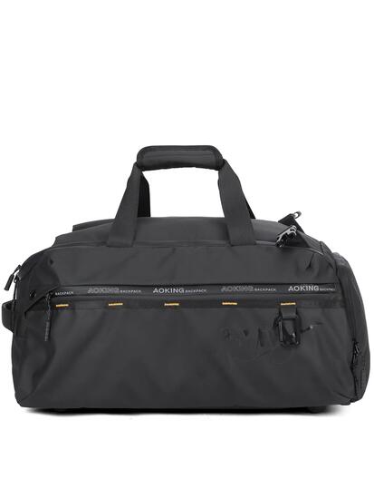 Sac de Voyage Noir Aoking avec Fermeture Éclair - Duffel 49x25.5x28 cm