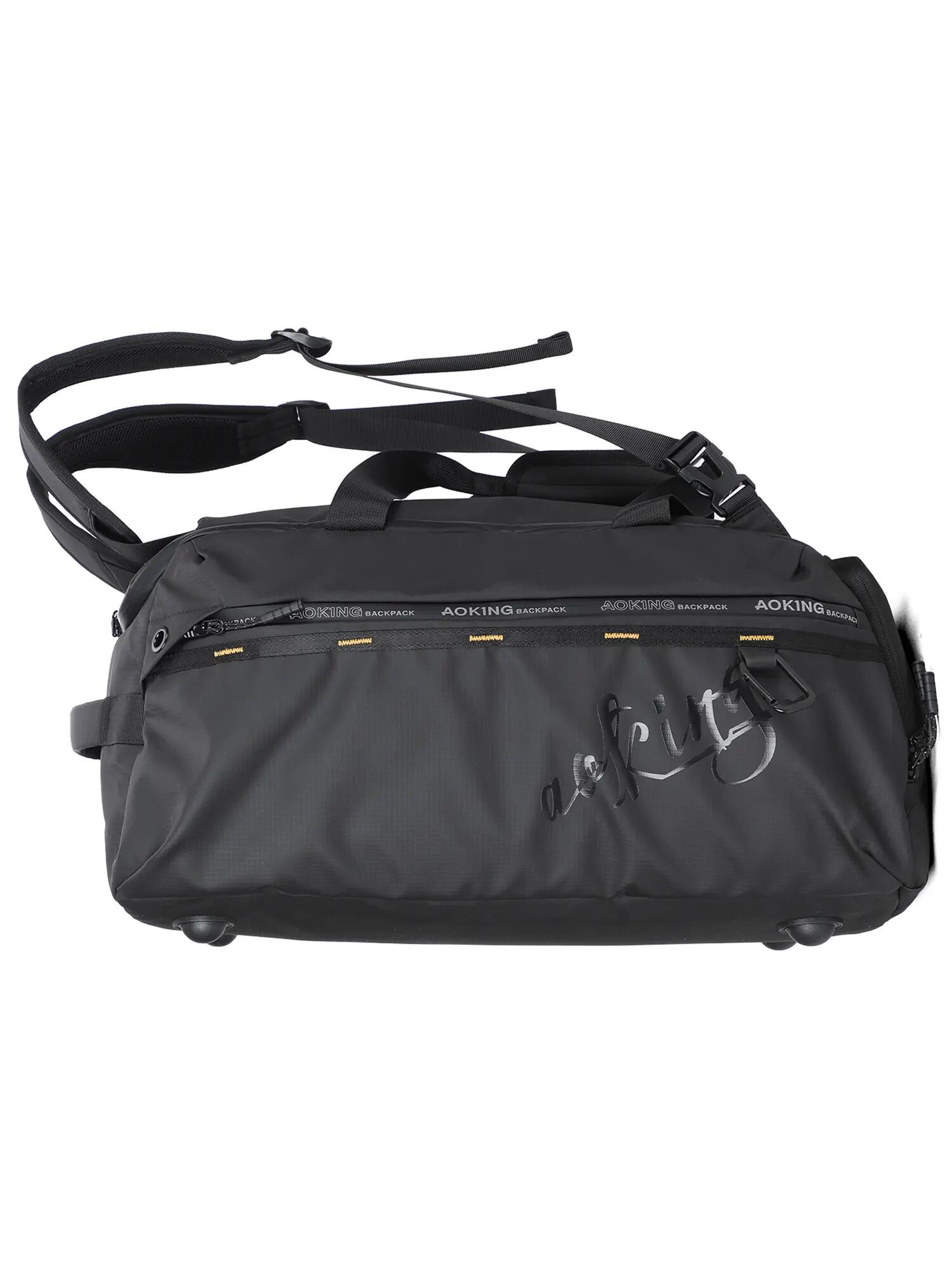 Sac de Voyage Noir Aoking avec Fermeture Éclair - Duffel 49x25.5x28 cm 5/6