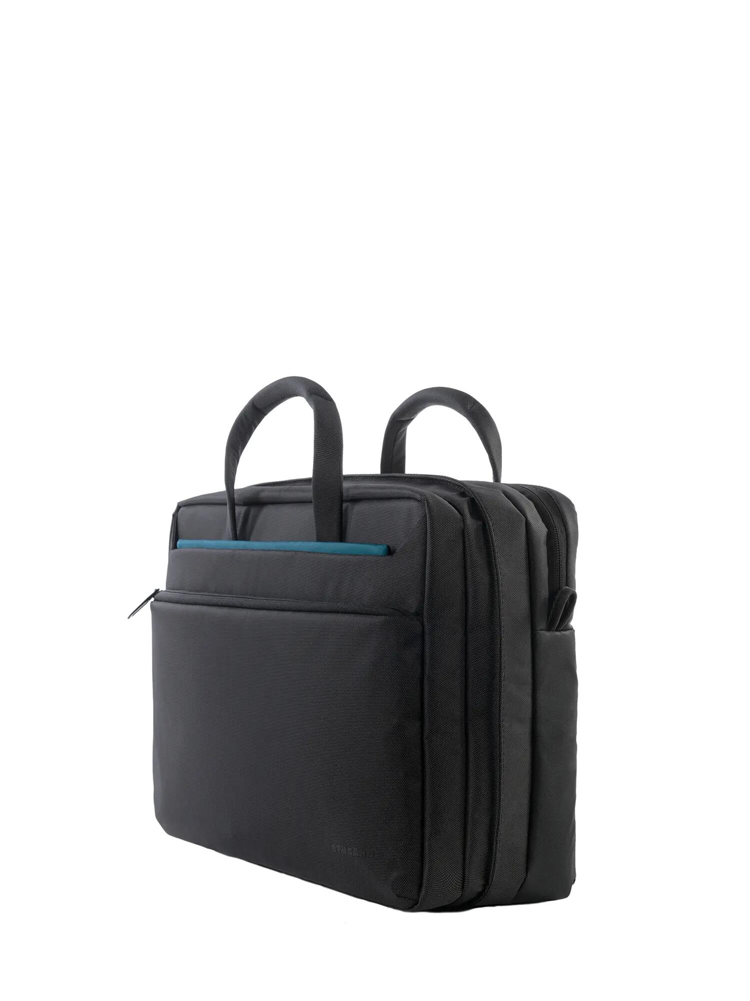 Tucano Werktas Unisex Blauw Nylon met Rits en Vakken 3/7