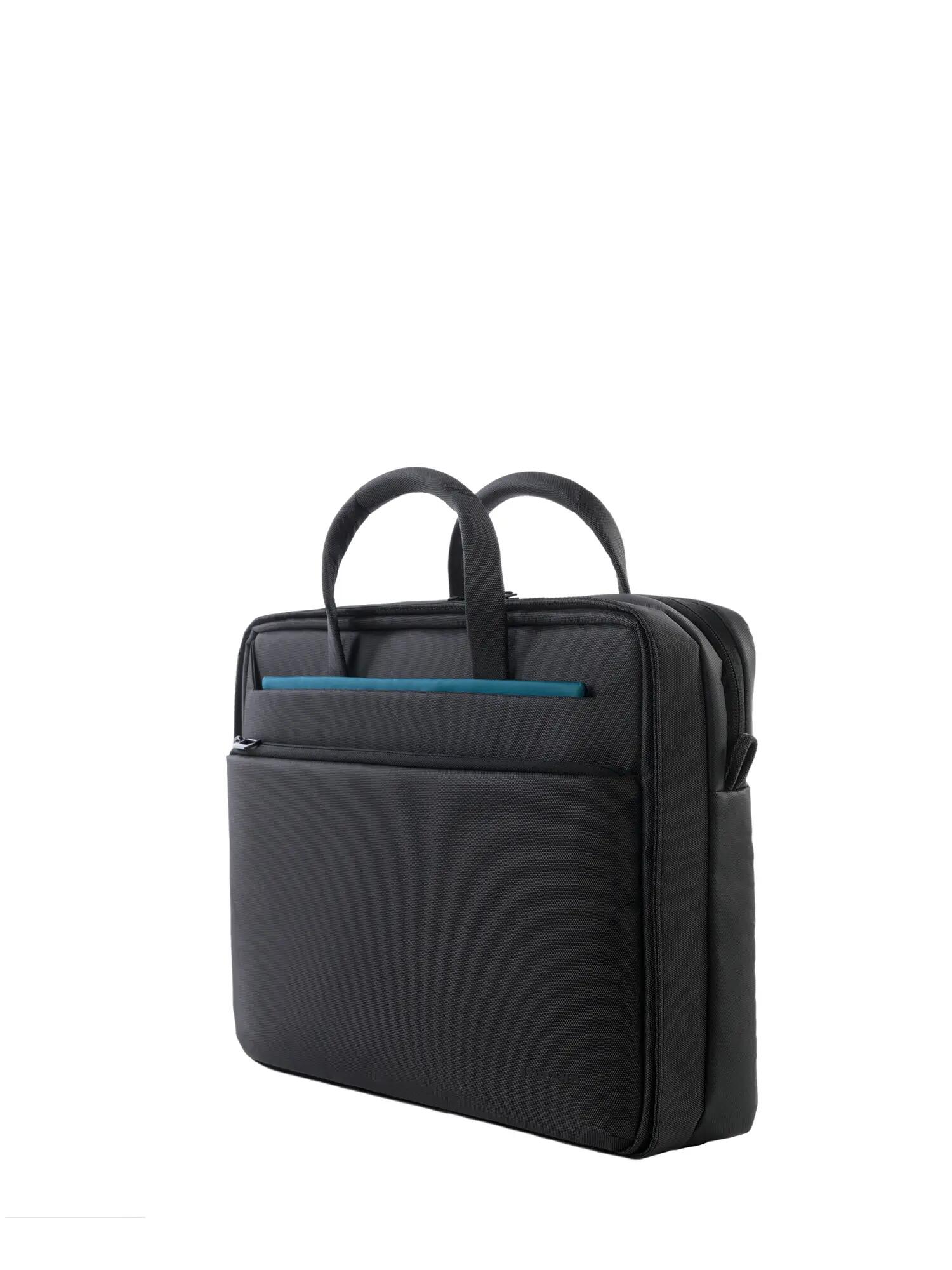 Tucano Werktas Unisex Blauw Nylon met Rits en Vakken 2/7