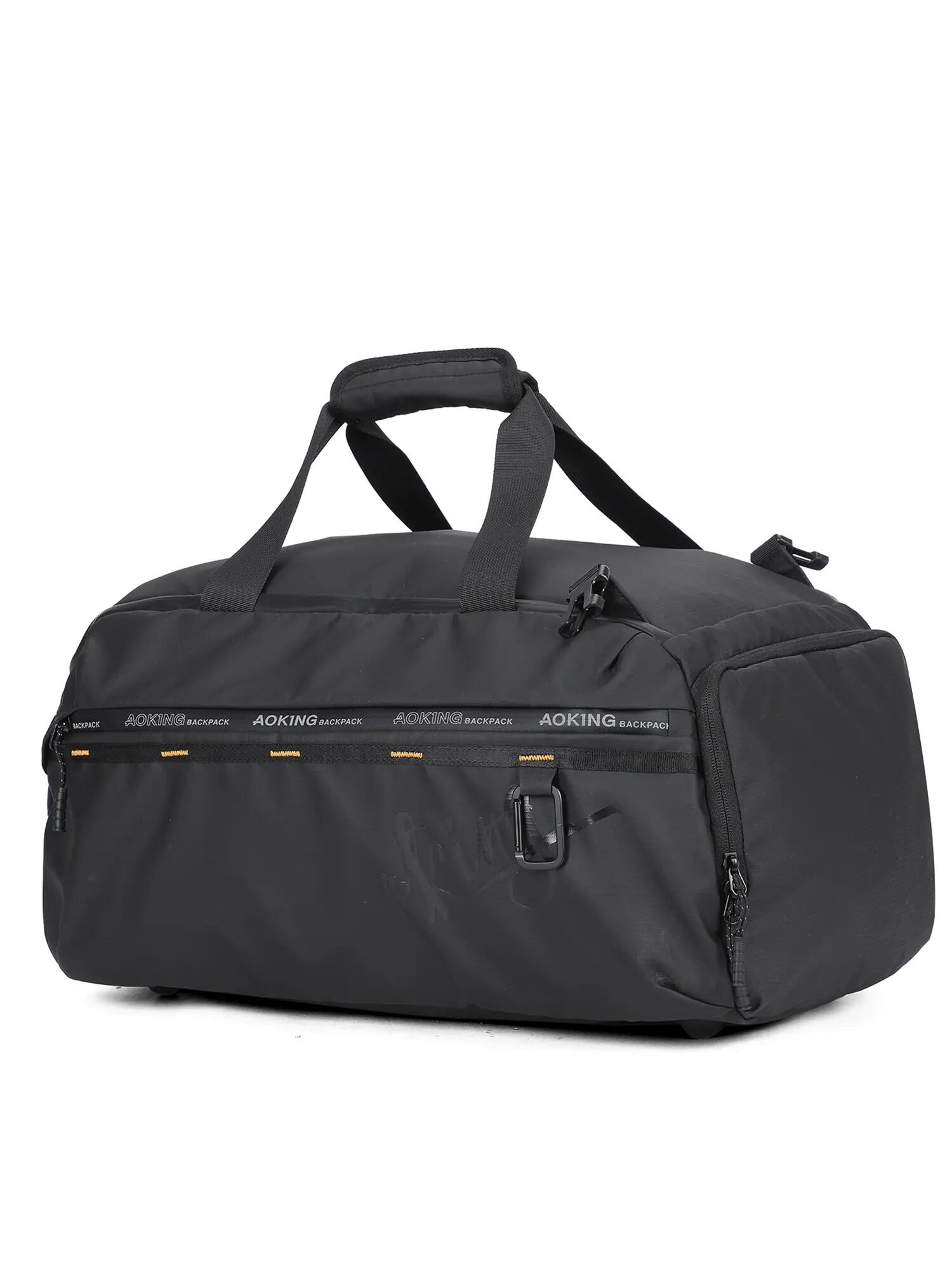 Sac de Voyage Noir Aoking avec Fermeture Éclair - Duffel 49x25.5x28 cm 2/6