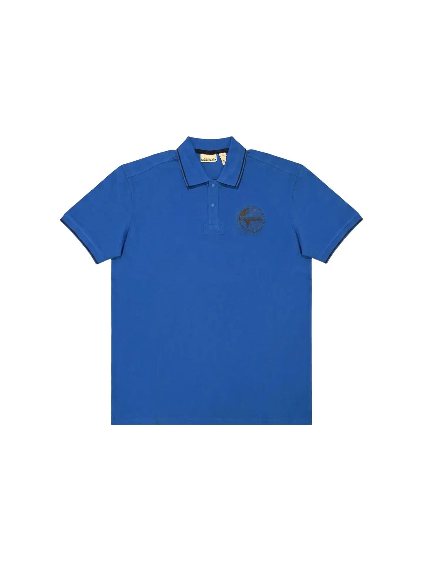 Polo Hombre Azul 100% Algodón - Napapijri Mirto 6/6