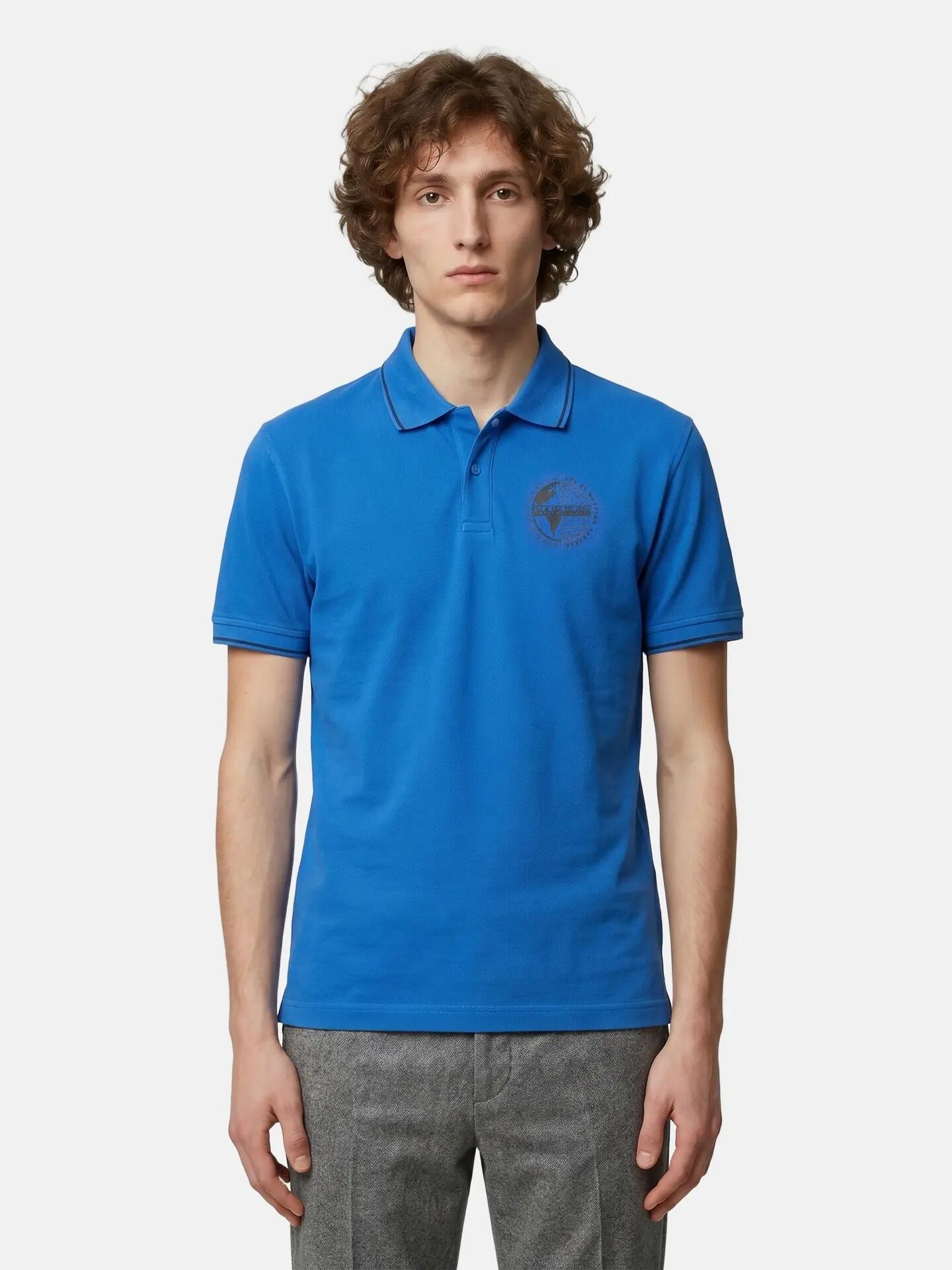 Polo Hombre Azul 100% Algodón - Napapijri Mirto 2/6