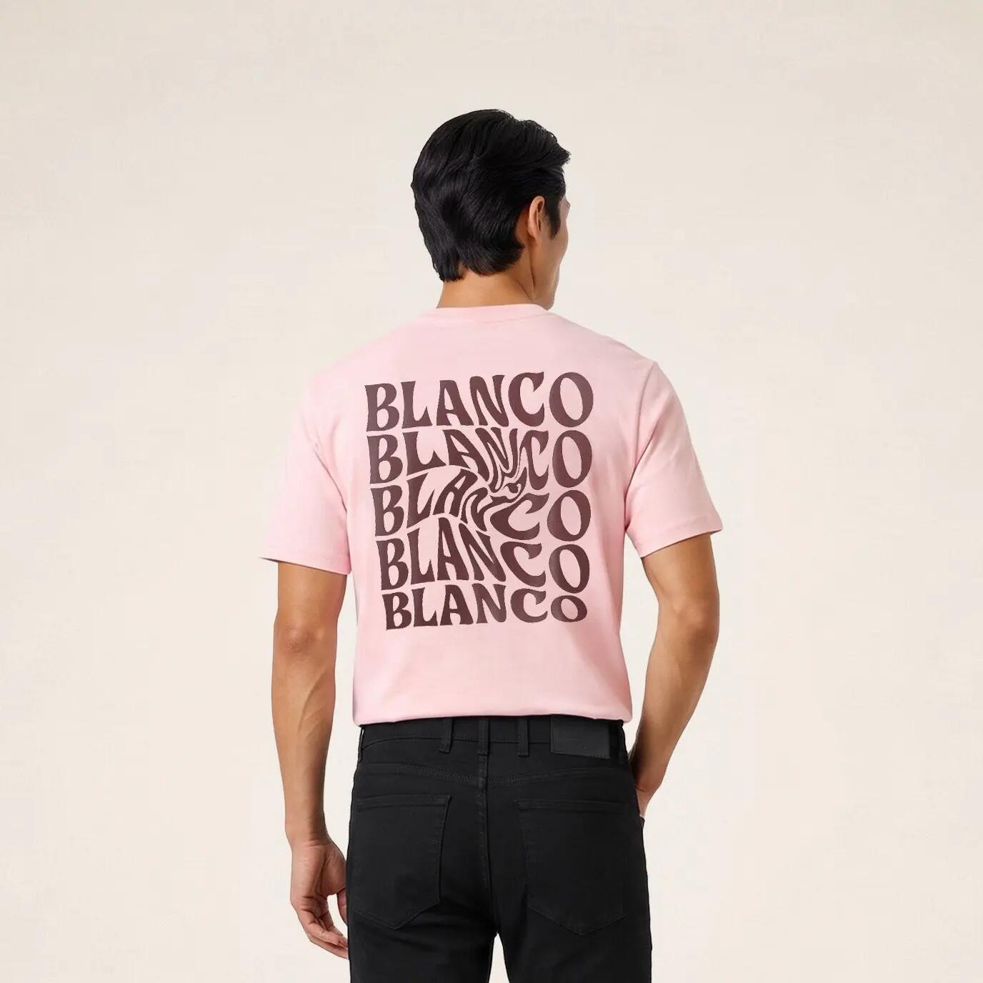 Théo T-shirt met korte mouwen en print op de rug 2/6