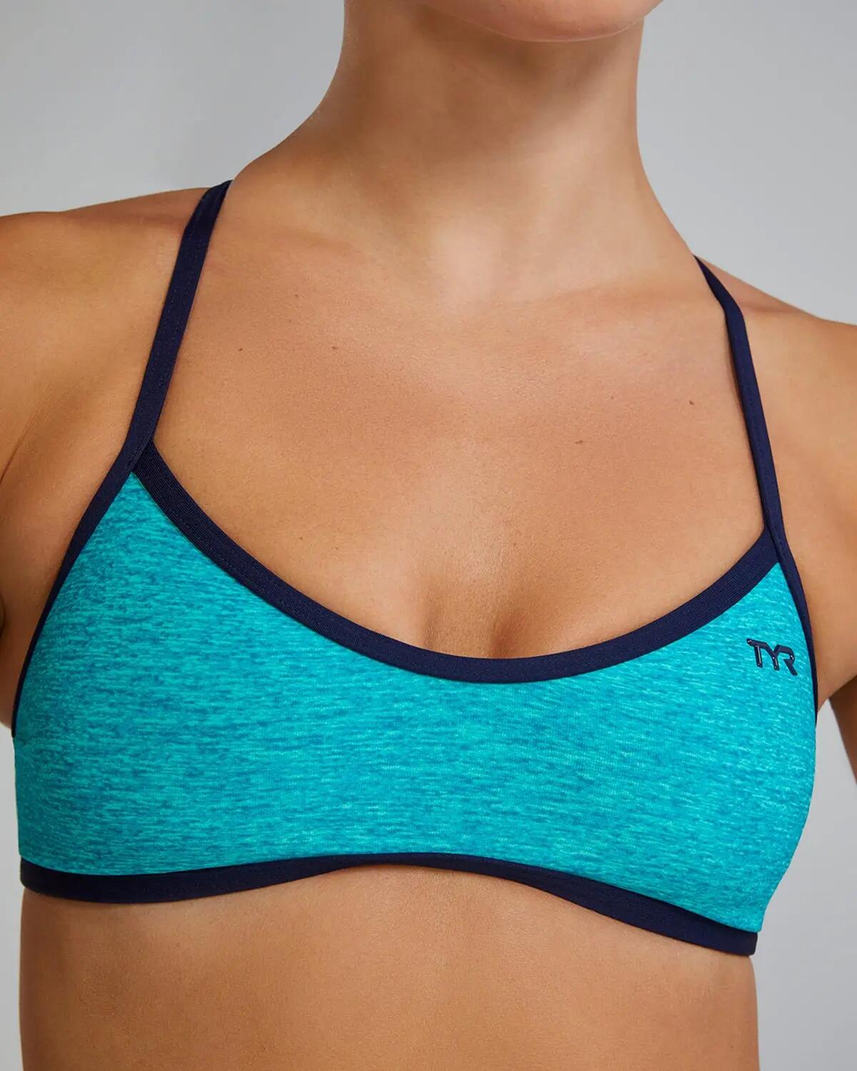 Top de banho TYR Durafast Elite® Trinity Top Lapped para mulher 4/5