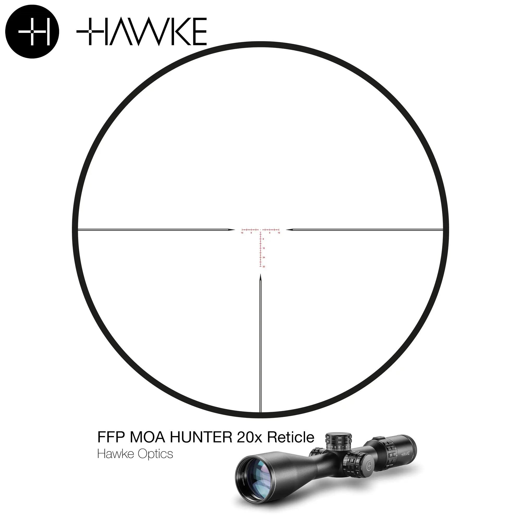 Visor Hawke Frontier 30 FFP 4-20x50 IR (MOA Hunter 20x) 7/7
