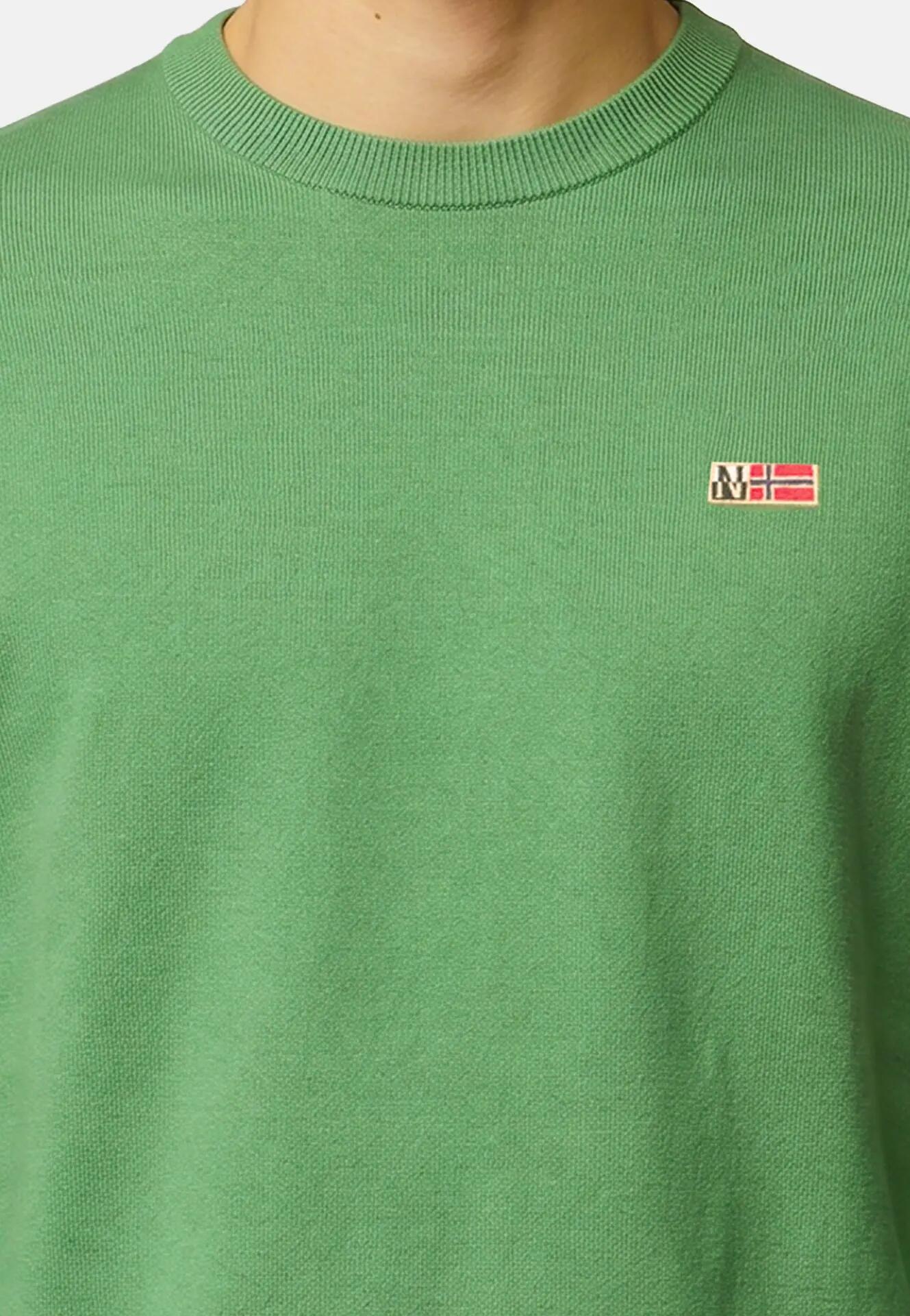 Napapijri heren trui groen viscose polyamide wol mix 5/6