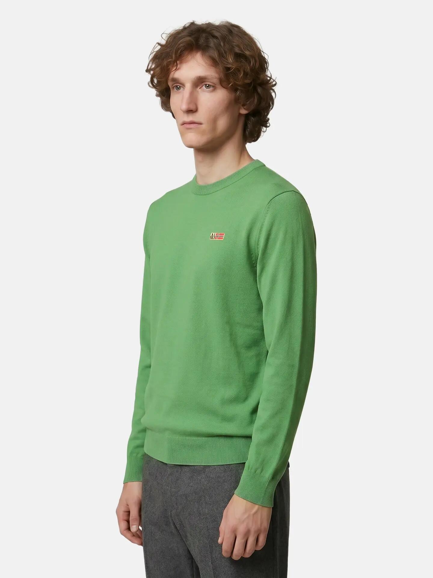 Napapijri Herren-Pullover grün Viskose-Polyamid-Wollmischung 3/6