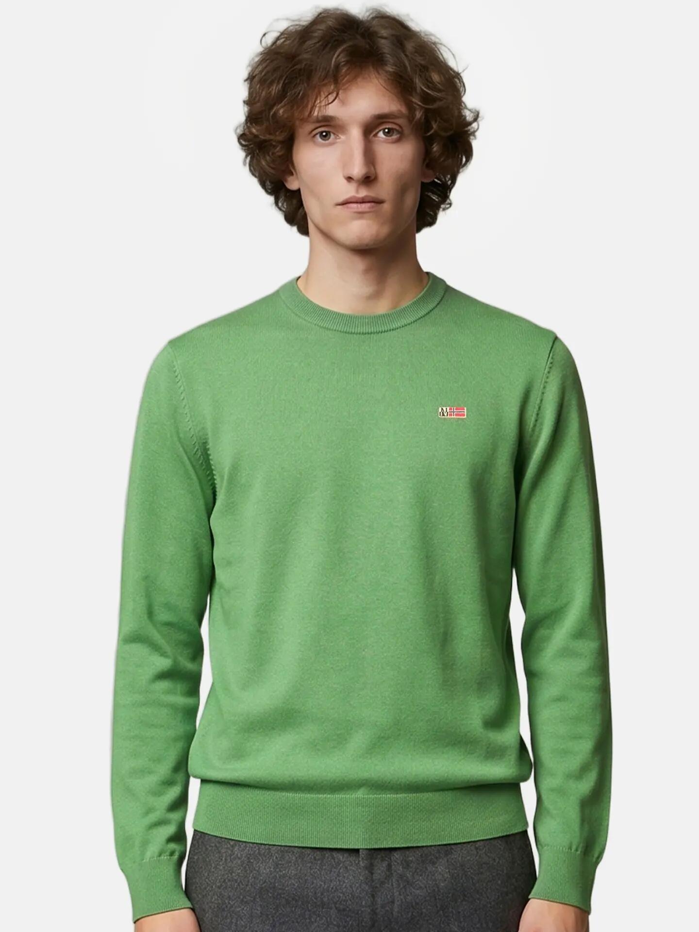 Napapijri Herren-Pullover grün Viskose-Polyamid-Wollmischung 2/6